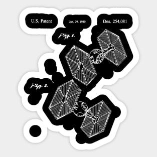 Tie Fighters Patent Sticker